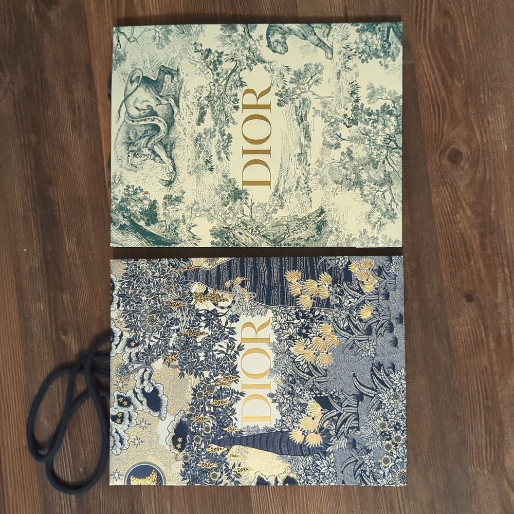 Dior holiday edition shipping bags